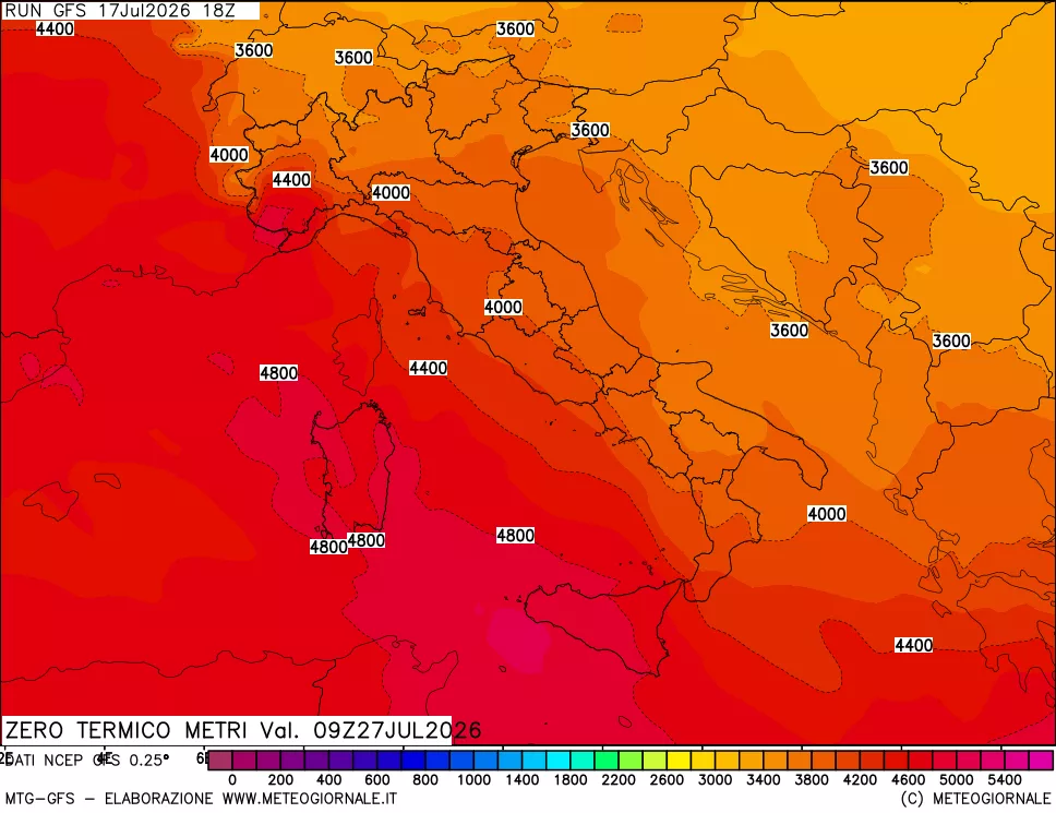 mappa Quota Zero Termico
