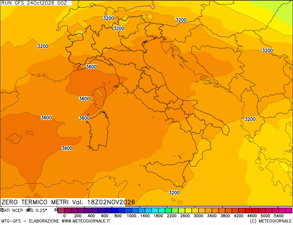 mappa Quota Zero Termico