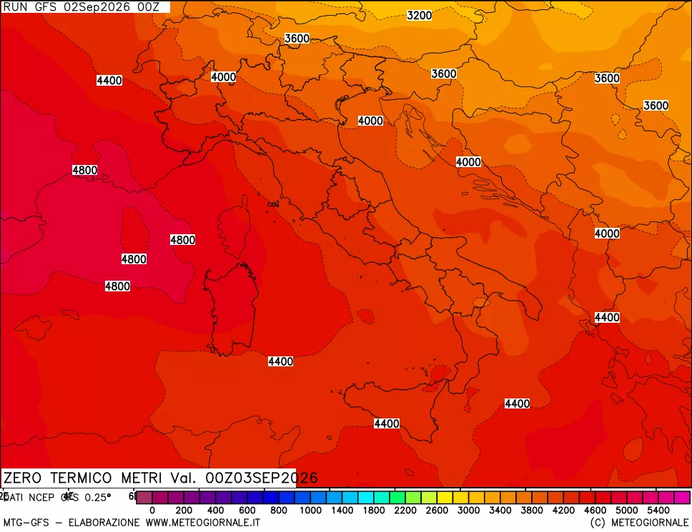 mappa Quota Zero Termico