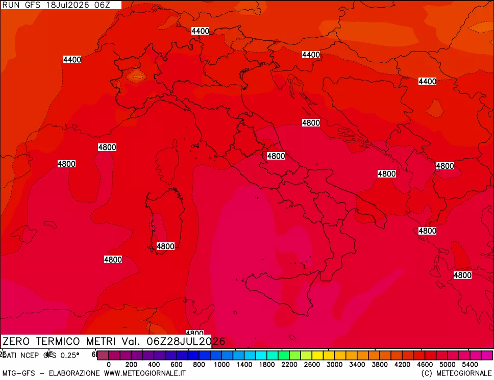 mappa Quota Zero Termico