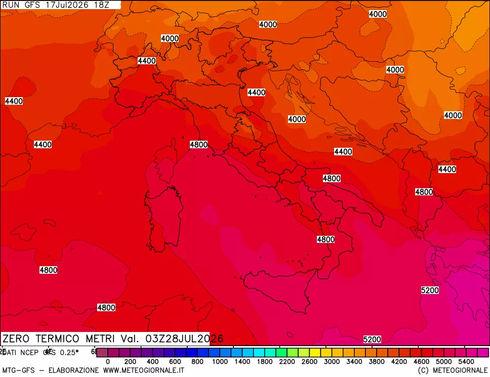mappa Quota Zero Termico