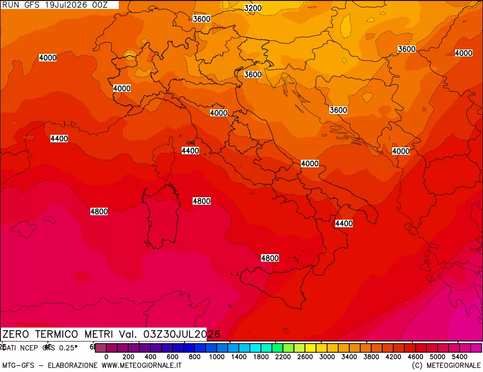 mappa Quota Zero Termico