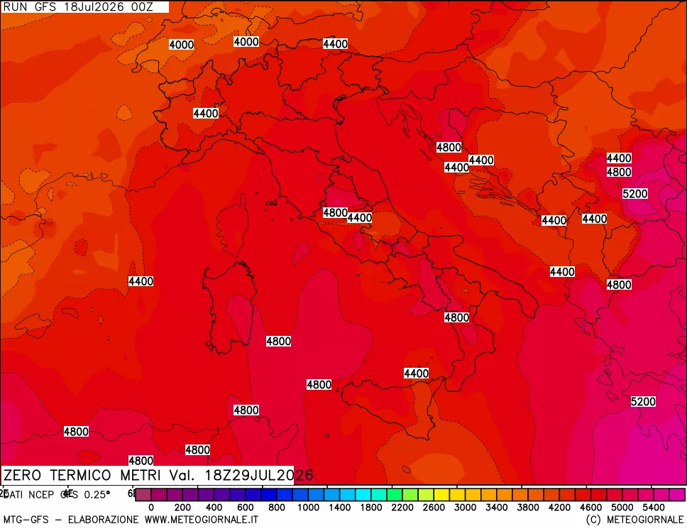 mappa Quota Zero Termico