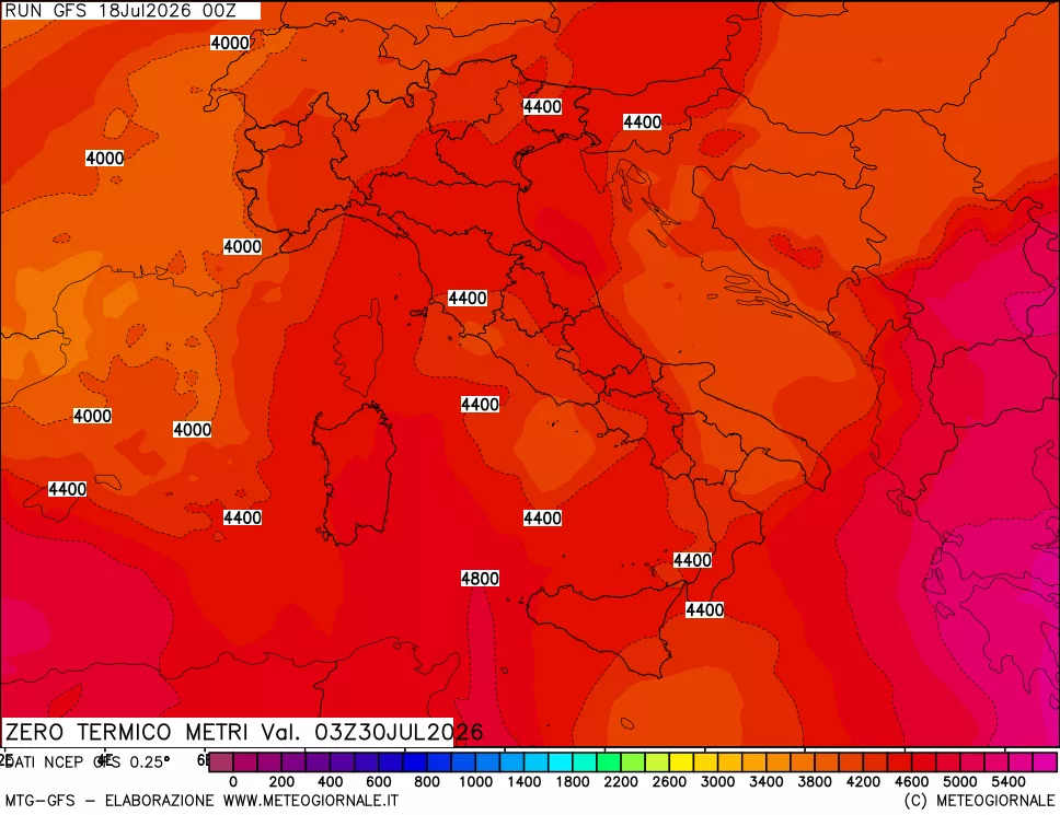 mappa Quota Zero Termico