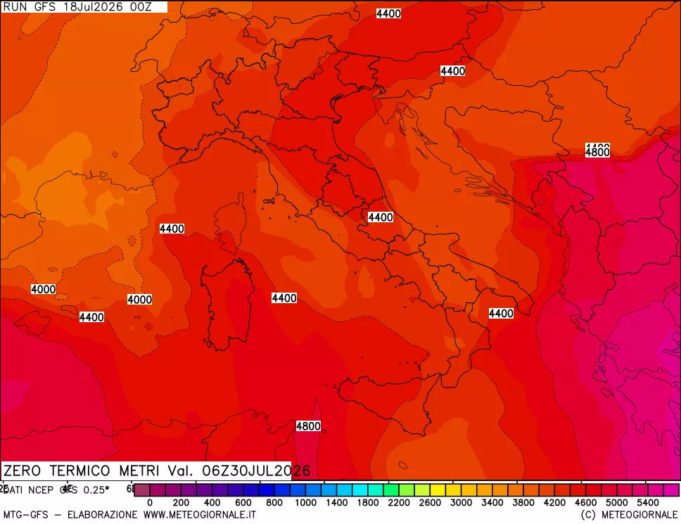 mappa Quota Zero Termico