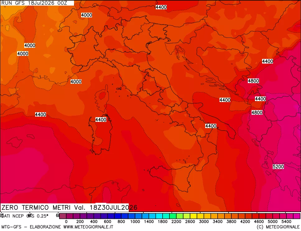 mappa Quota Zero Termico