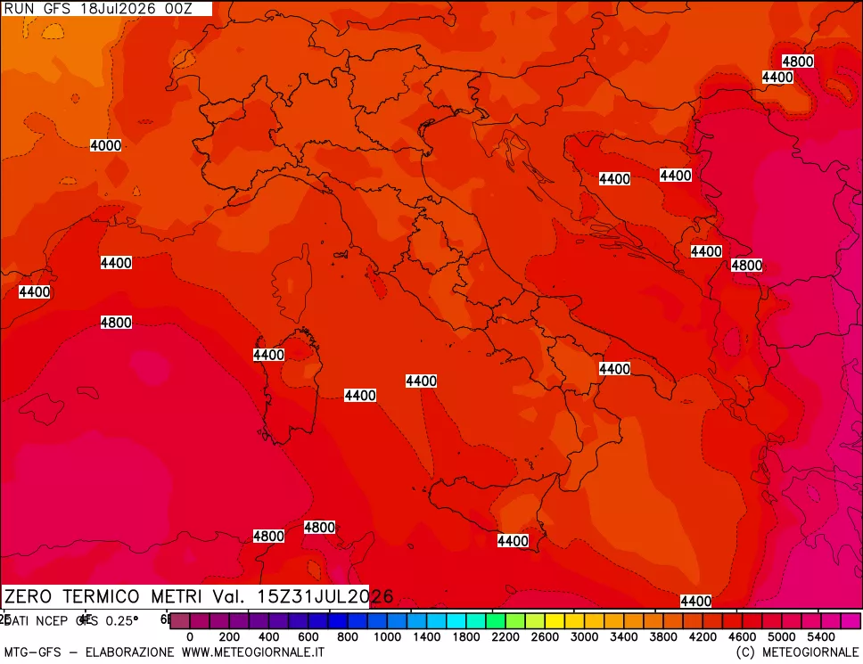 mappa Quota Zero Termico