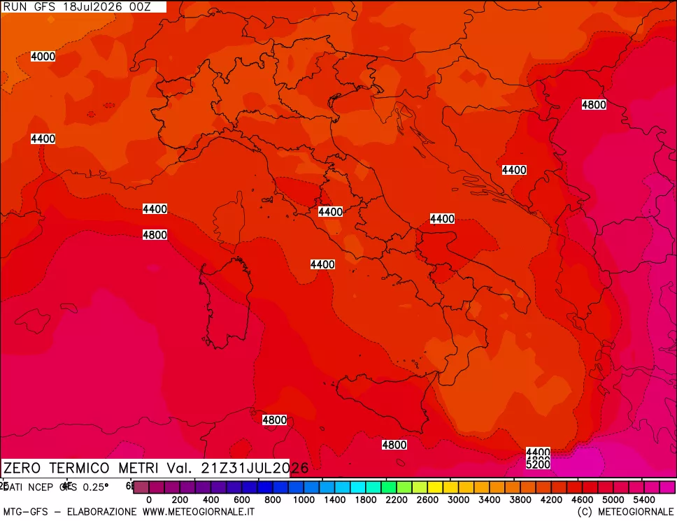mappa Quota Zero Termico