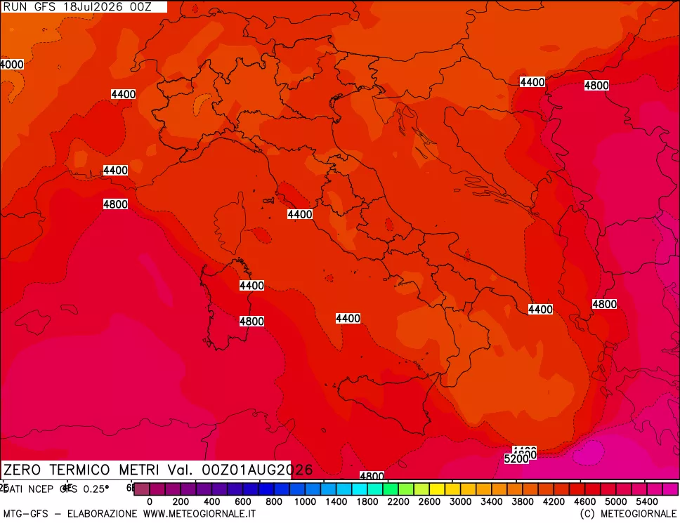 mappa Quota Zero Termico