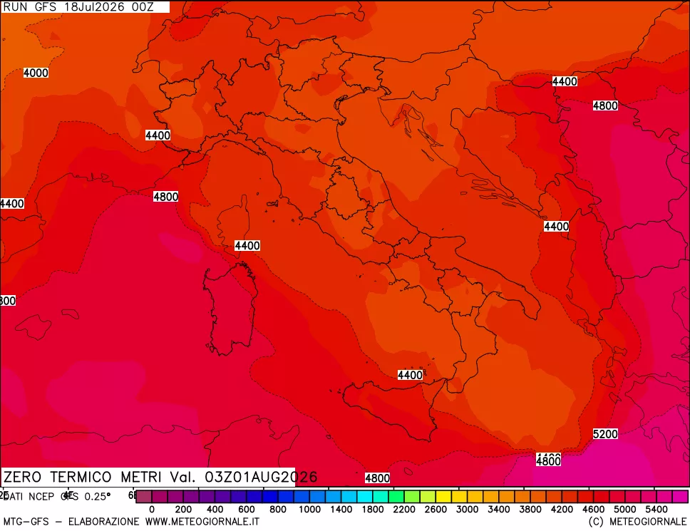 mappa Quota Zero Termico