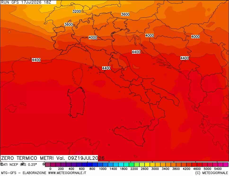 mappa Quota Zero Termico