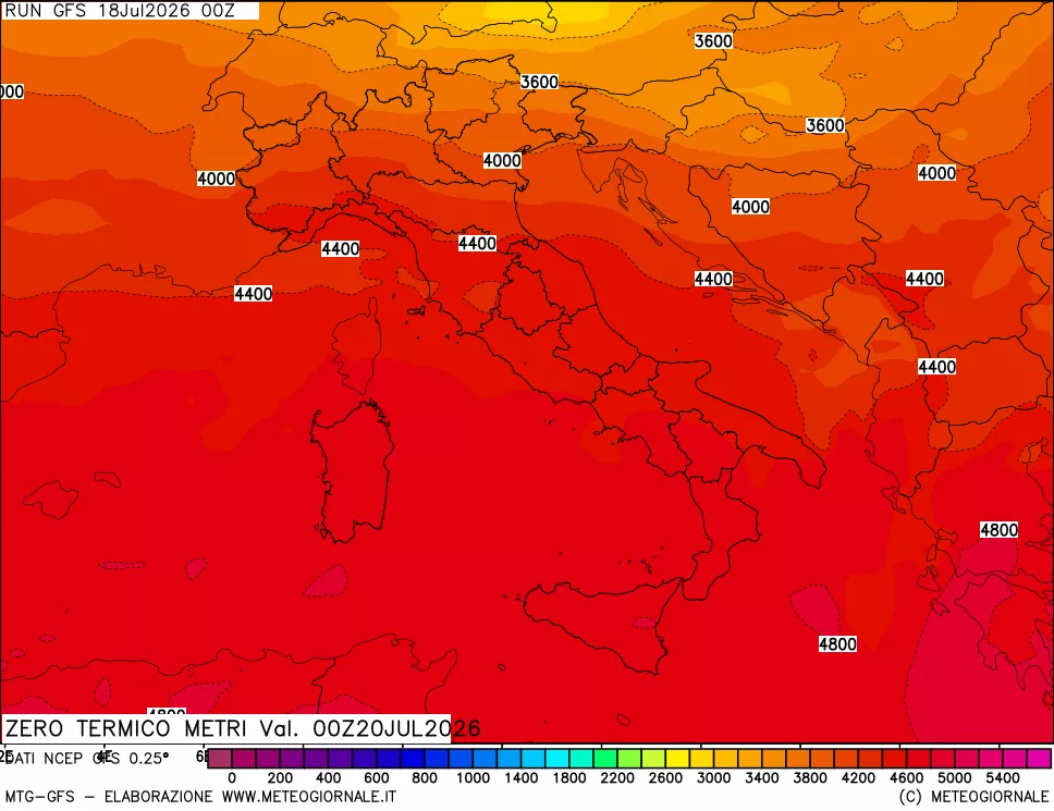 mappa Quota Zero Termico