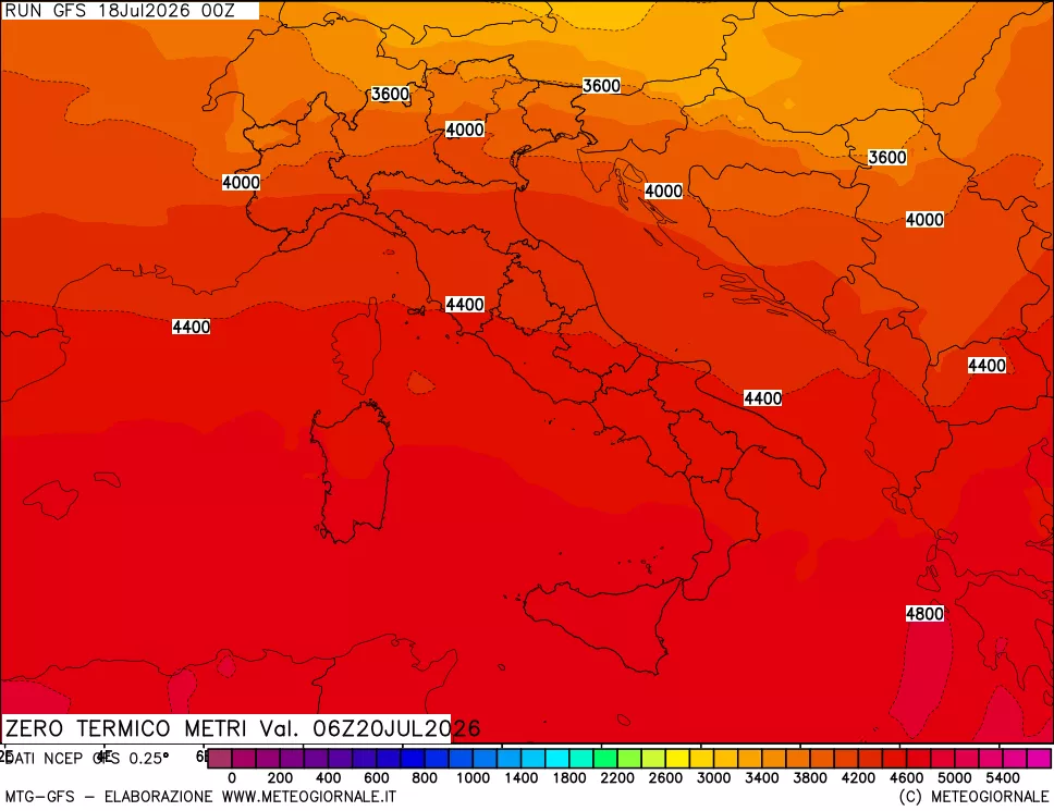 mappa Quota Zero Termico