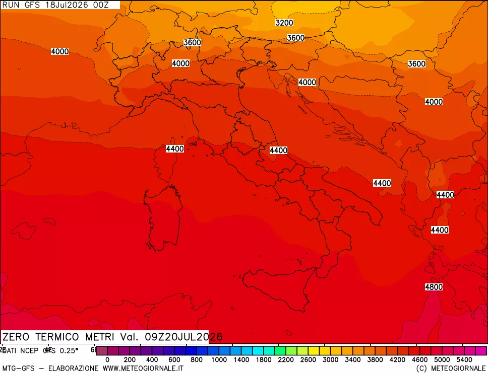 mappa Quota Zero Termico