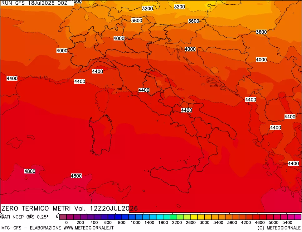 mappa Quota Zero Termico