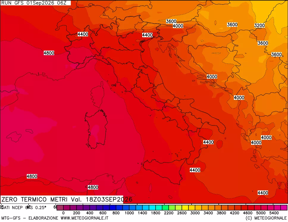 mappa Quota Zero Termico