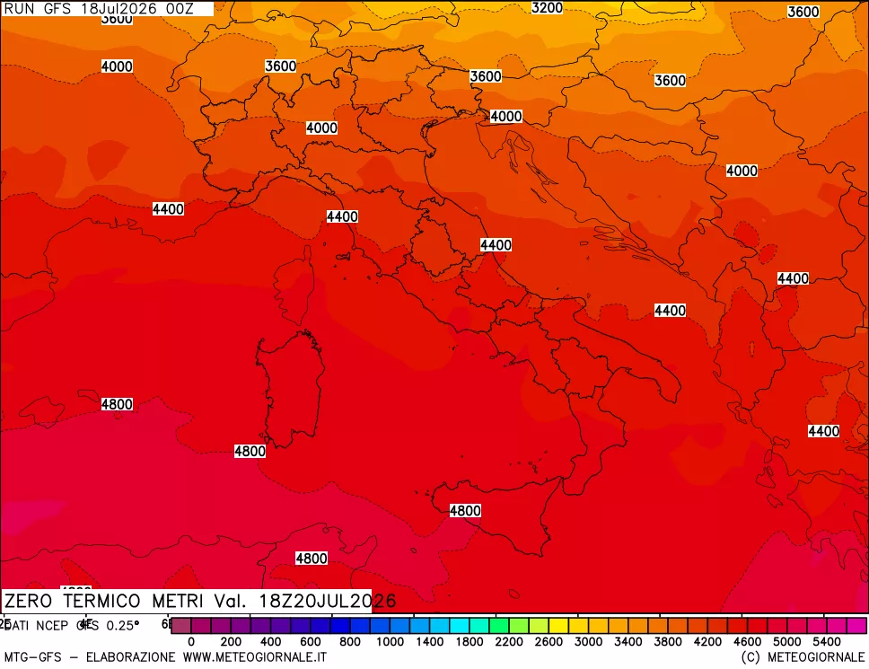 mappa Quota Zero Termico