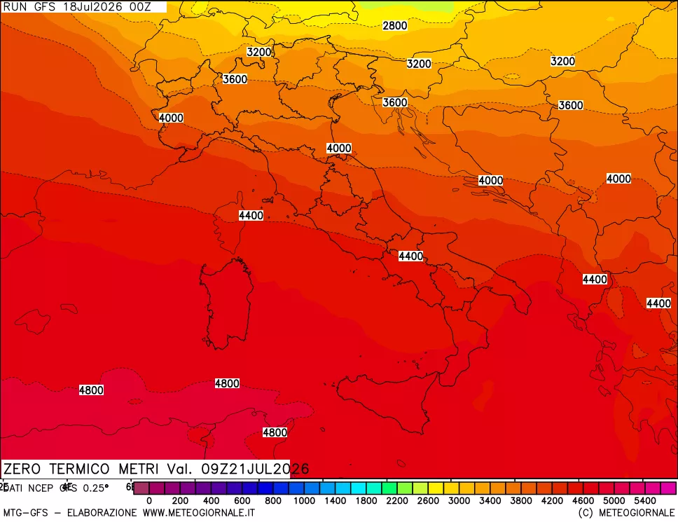 mappa Quota Zero Termico