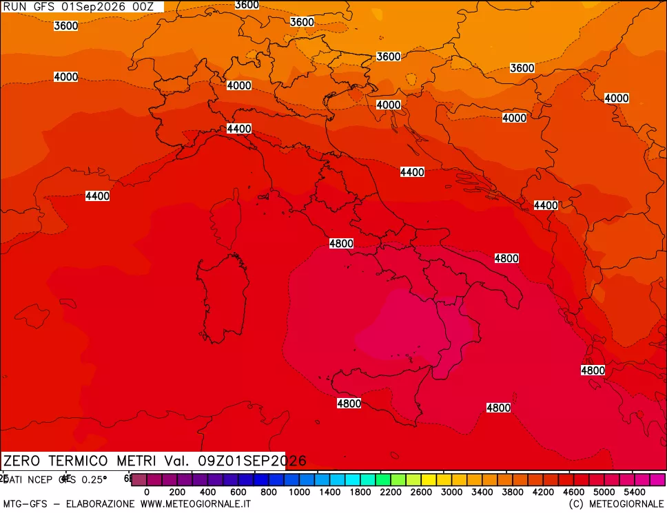 mappa Quota Zero Termico