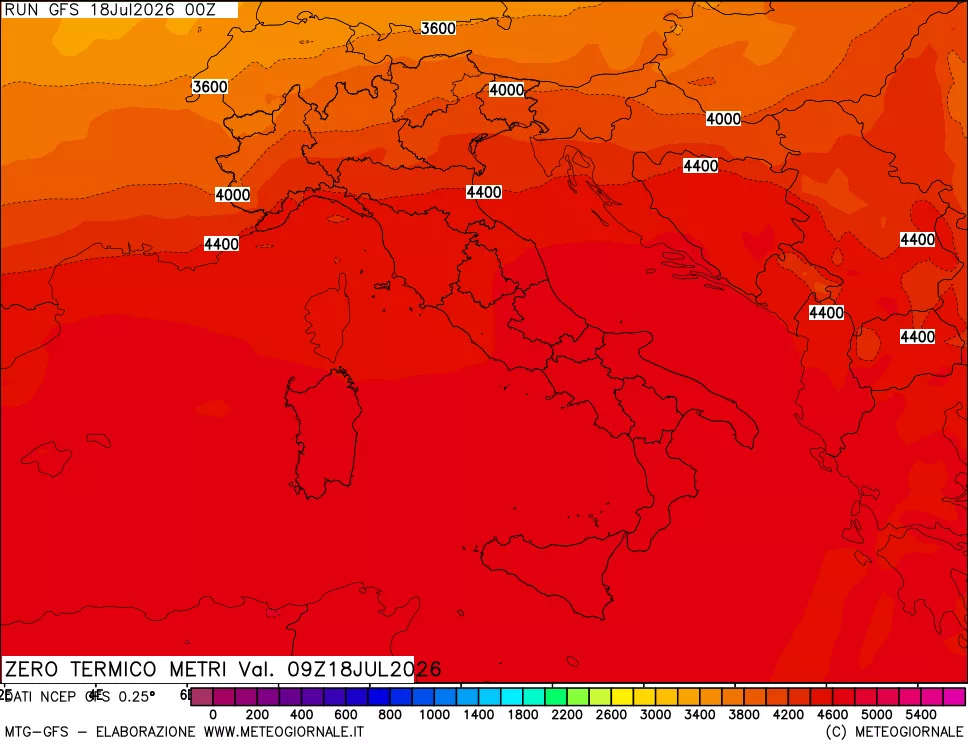 mappa Quota Zero Termico