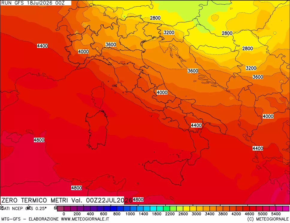 mappa Quota Zero Termico