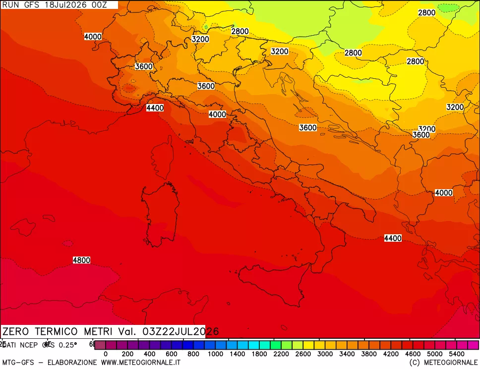 mappa Quota Zero Termico