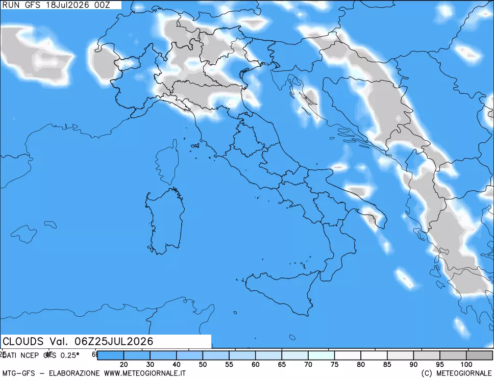 mappa Nuvolosità totale