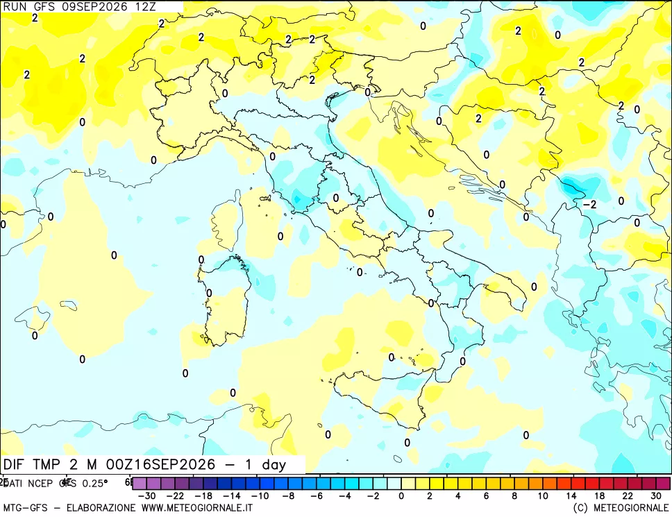 mappa Dif. Temp -24 ore