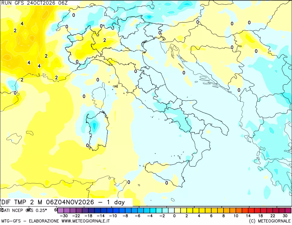 mappa Dif. Temp -24 ore
