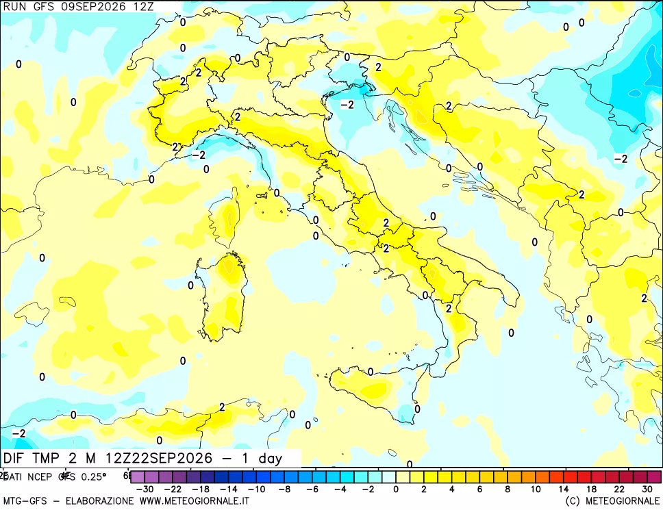 mappa Dif. Temp -24 ore