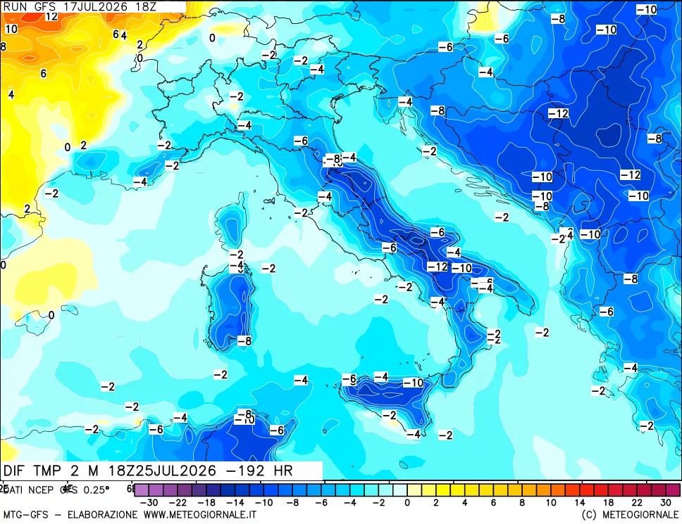 mappa Dif. Temp - Init
