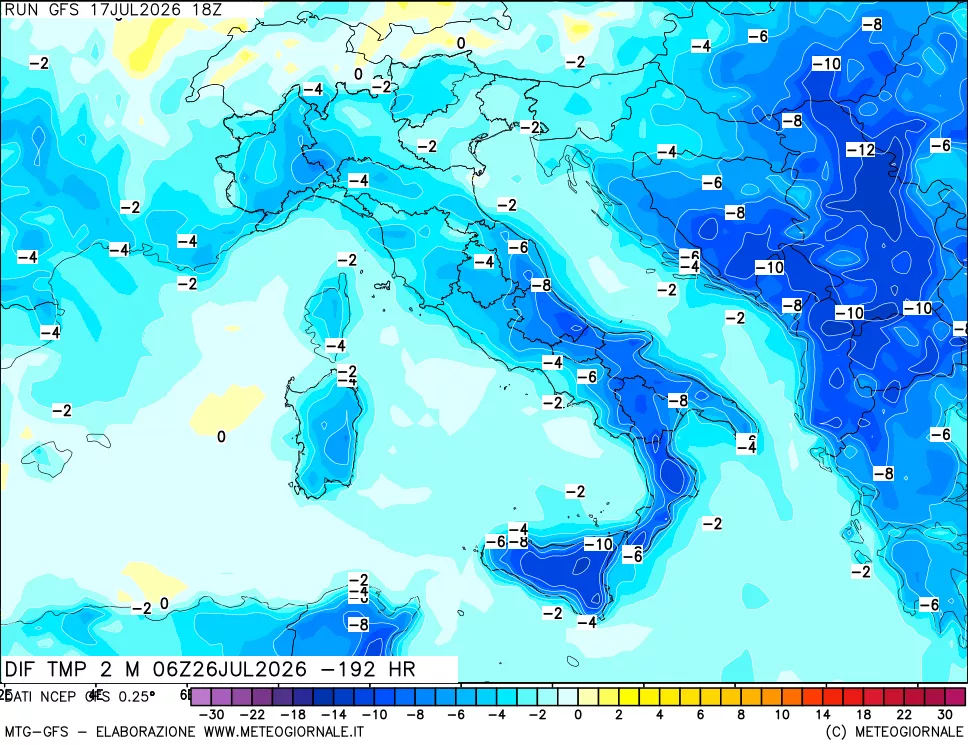 mappa Dif. Temp - Init