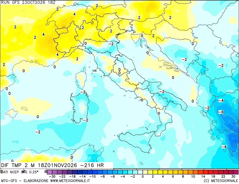 mappa Dif. Temp - Init