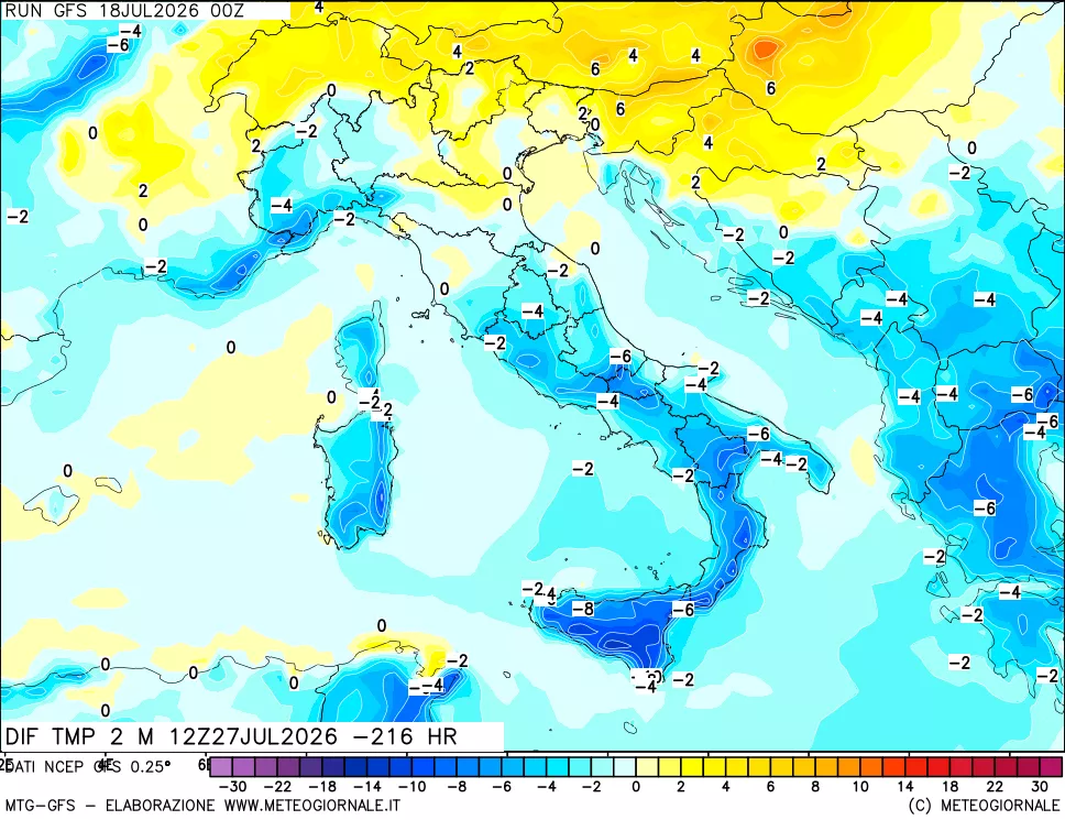 mappa Dif. Temp - Init