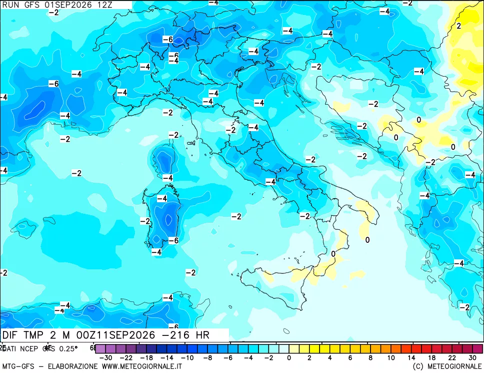 mappa Dif. Temp - Init