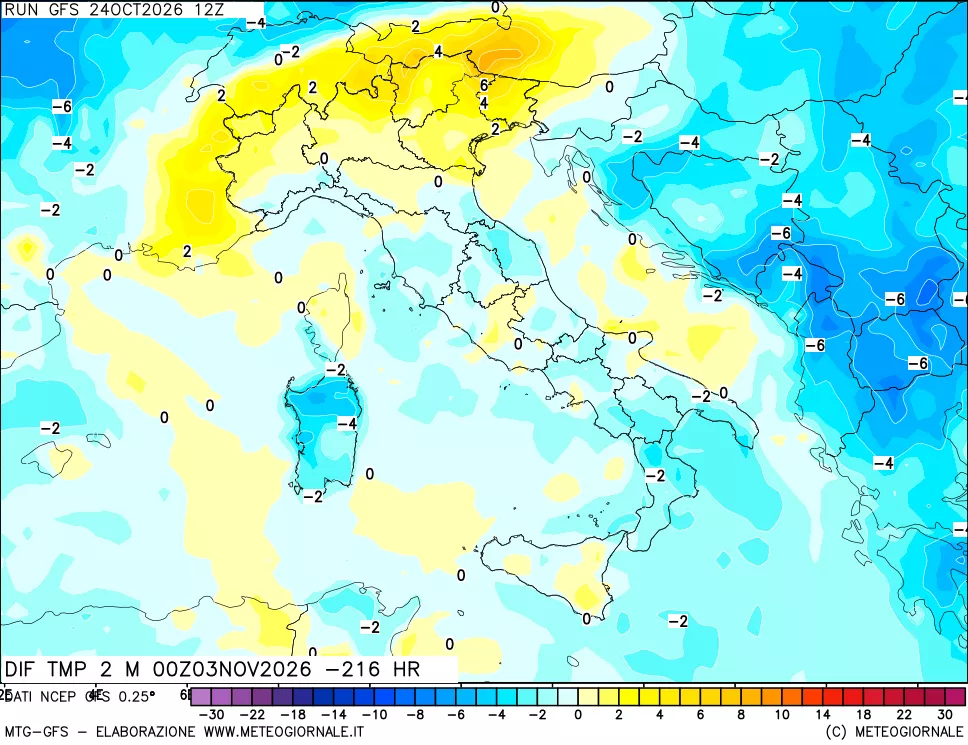 mappa Dif. Temp - Init