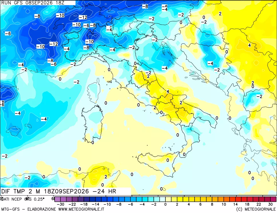 mappa Dif. Temp - Init