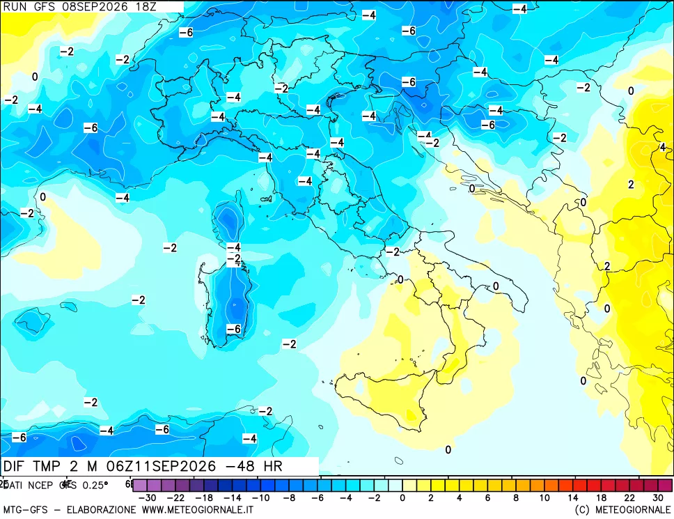 mappa Dif. Temp - Init