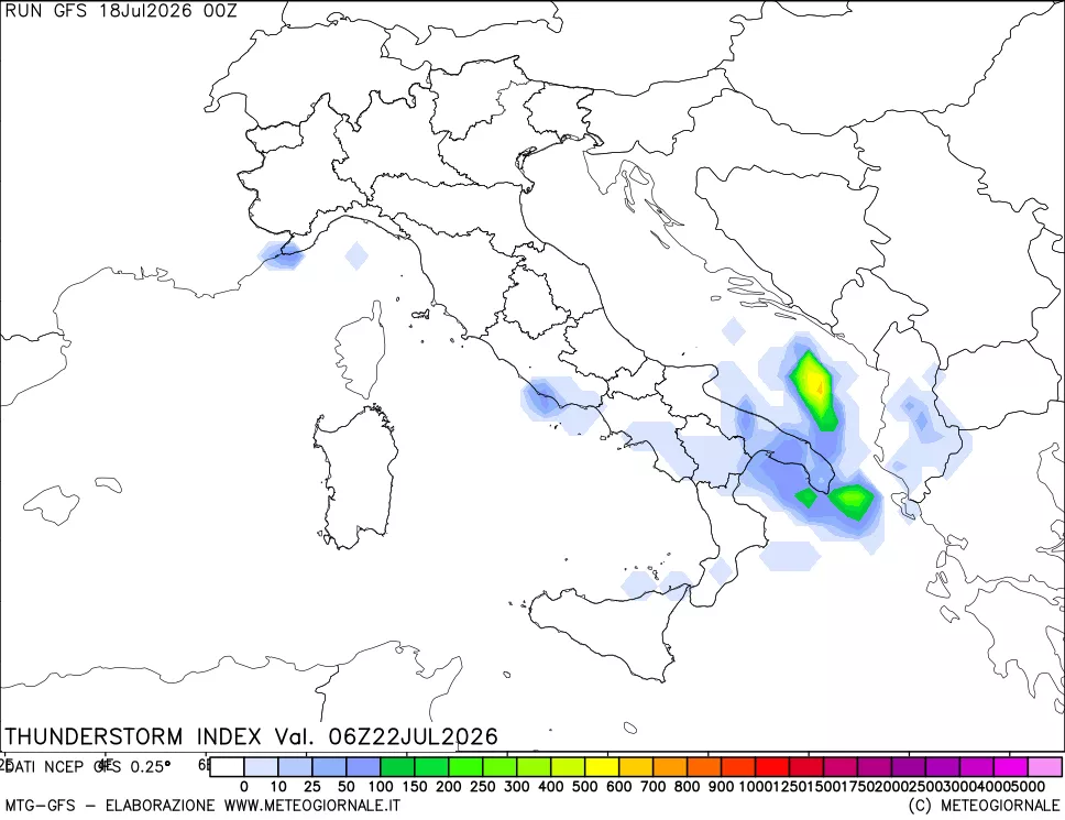 mappa Indice Temporali (TSI)