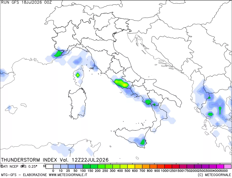 mappa Indice Temporali (TSI)