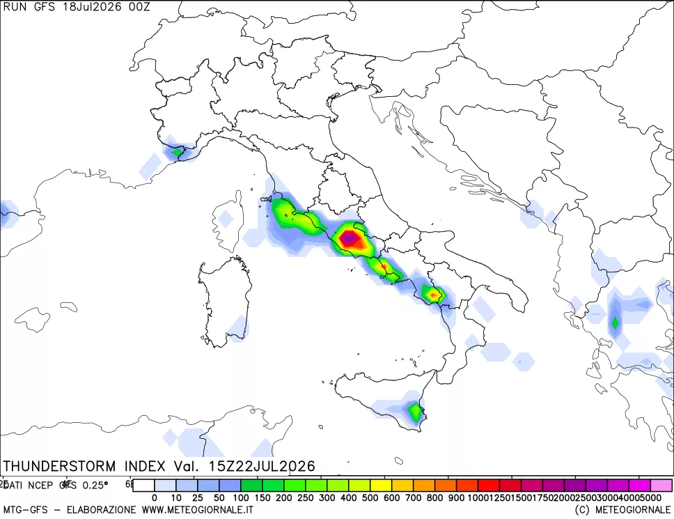 mappa Indice Temporali (TSI)