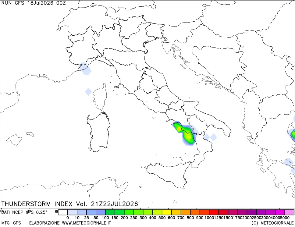 mappa Indice Temporali (TSI)