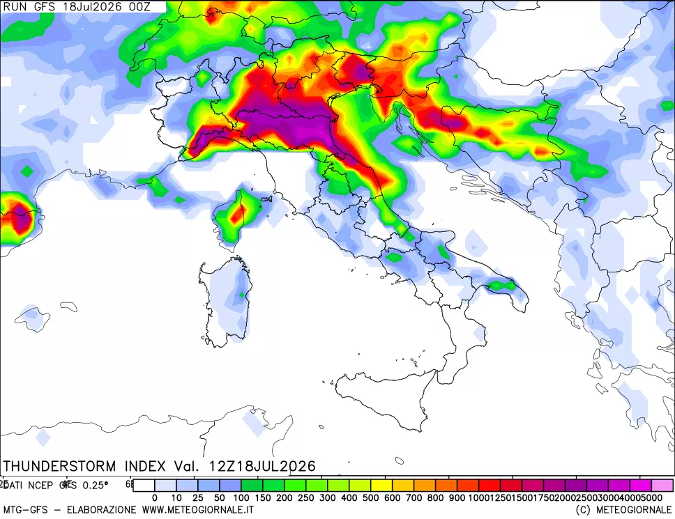 mappa Indice Temporali (TSI)