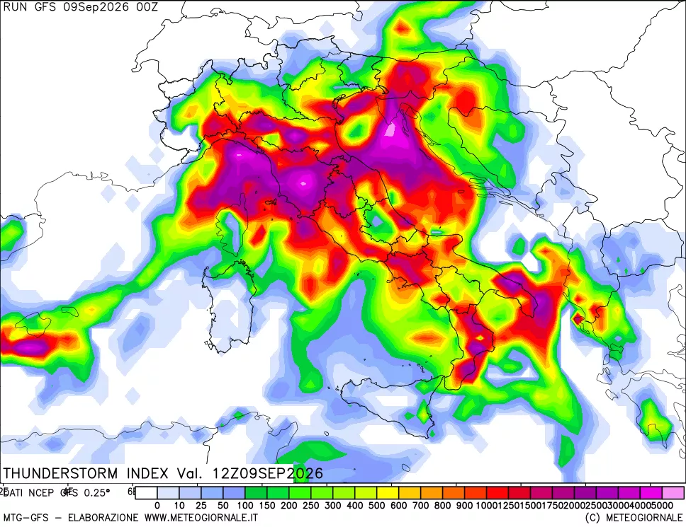 mappa Indice Temporali (TSI)