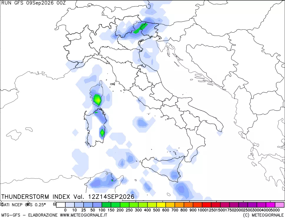 mappa Indice Temporali (TSI)