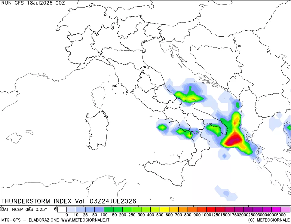 mappa Indice Temporali (TSI)