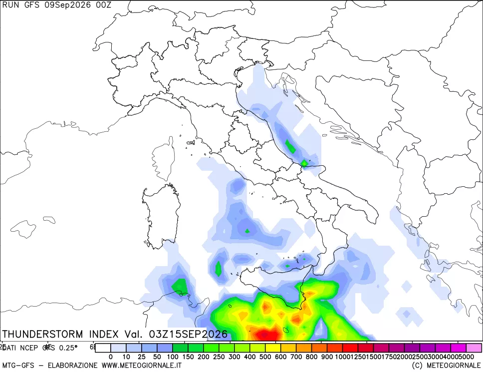 mappa Indice Temporali (TSI)