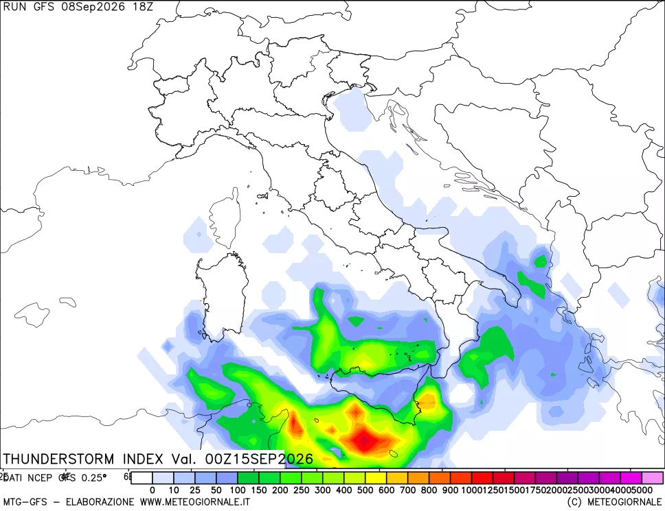 mappa Indice Temporali (TSI)