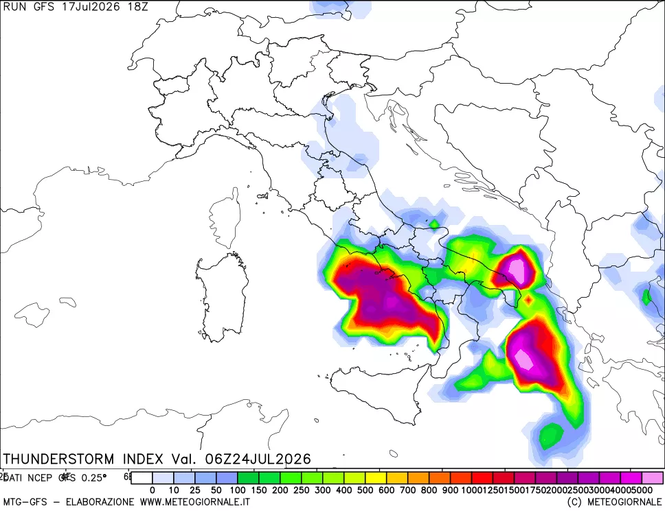 mappa Indice Temporali (TSI)