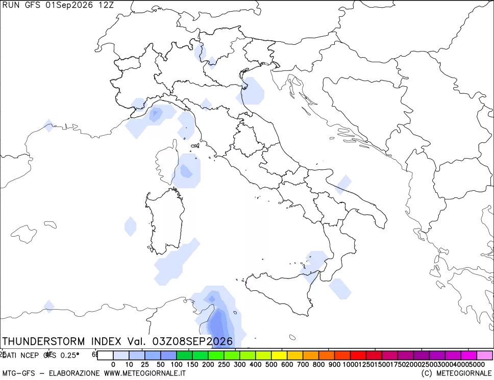 mappa Indice Temporali (TSI)